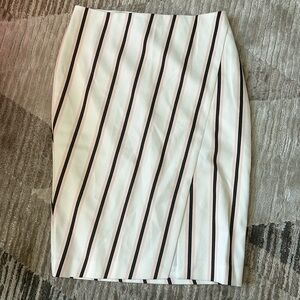 Striped pencil skirt